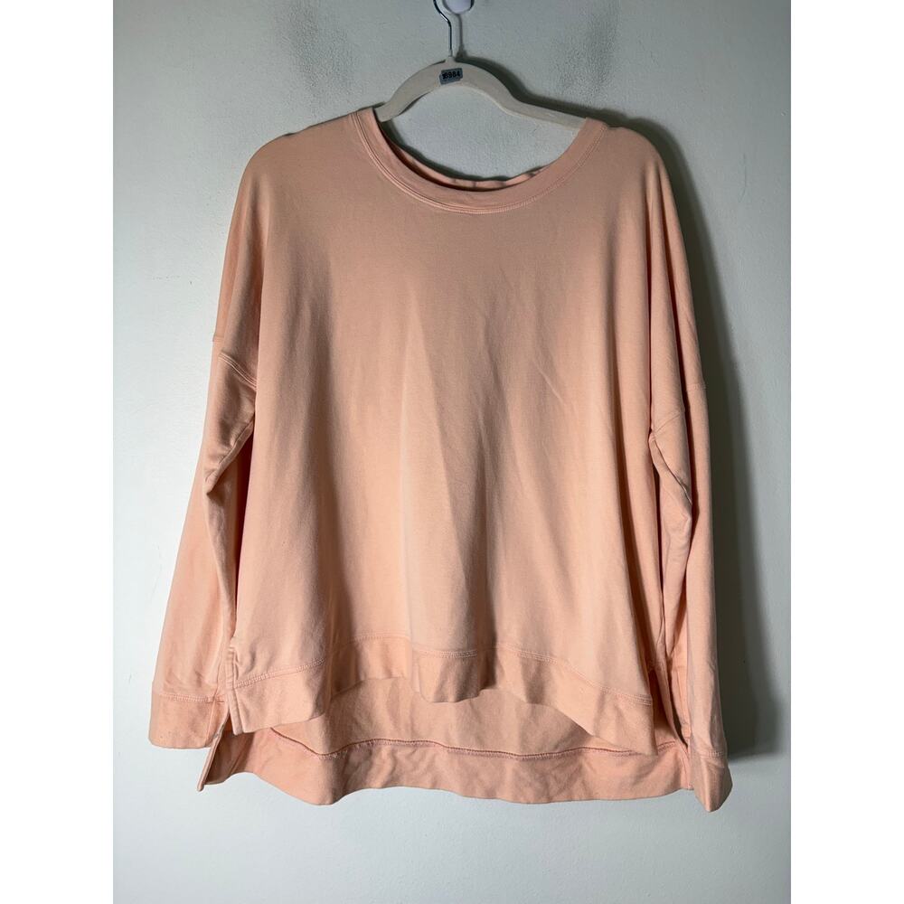 Tasc Orange Sherbert Long Sleeve Crew Neck Sweatshirt Sz XL